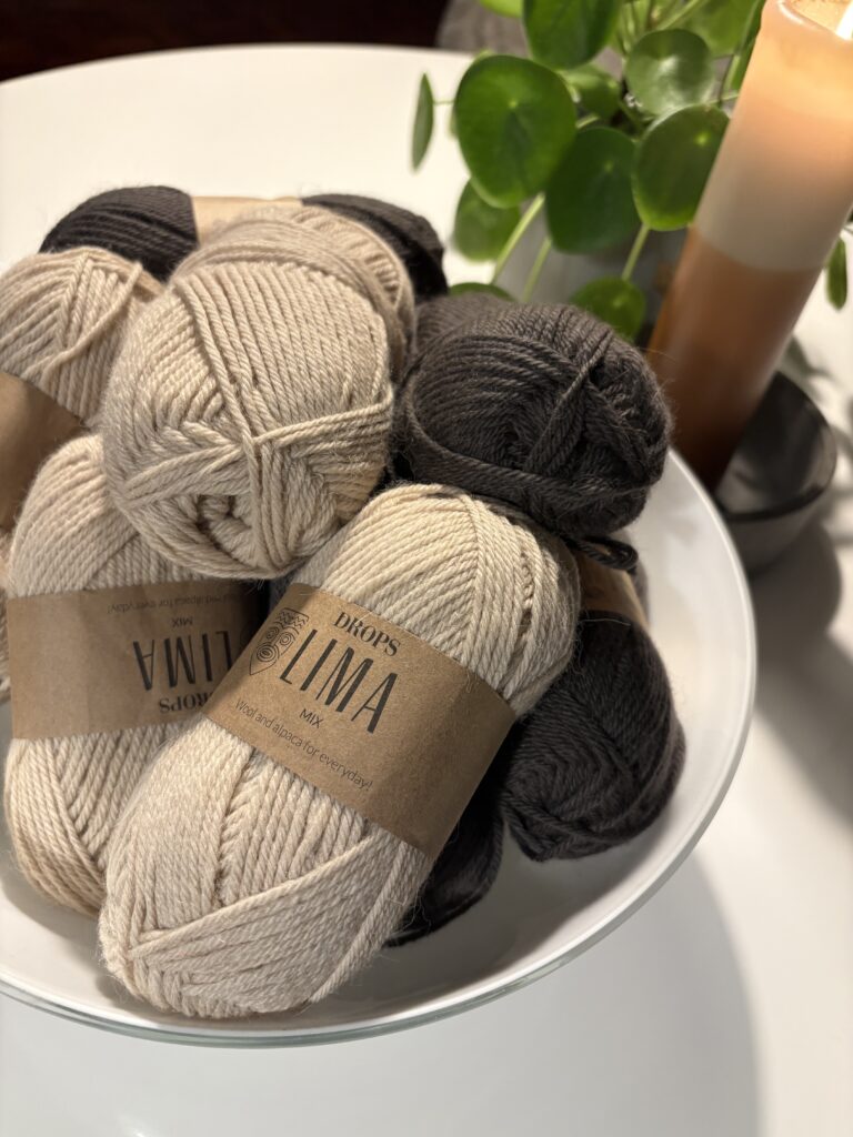 Lima drop garn i brune farver