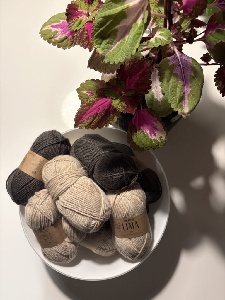 Lima drop garn i brune farver